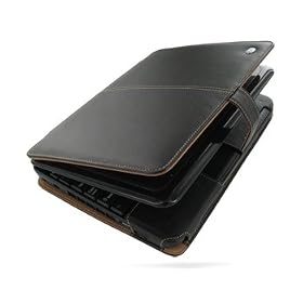 Luxury leather case BiColor for MSI Wind U100, U-100 Book Style, Bookstyle, (only for a gadget with 3-Cell-battery!) bi color, leather bag, leather sleeves