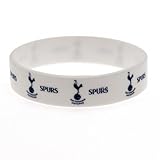Tottenham Hotspur F.C. Silicone Wristband- silicone rubber wristband- one size fits all- approx 7cm in diameter- on a header card- official licensed product