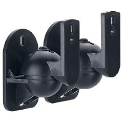 Designer Habitat - Halterung Lautsprecher Schwarz Universal Lautsprecher Wandhalterung 2 St�ck Set