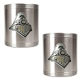 Purdue Boilermakers 2pc Stainless Steel Can Holder Set NCAA College Athletics