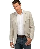 Claiborne Tonal Cord Stripe 2 Button Blazer
