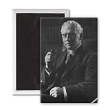 Albert Frederick Pollard (b/w photo) by.. - 3x2 inch Fridge Magnet - large magnetic button - Magnet