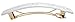 France Luxe Classic Rectangle Barrette - Flake White