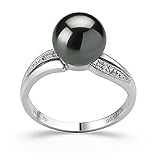 Caroline Black 8-9mm AAA Tahitian 14 Karat Gold Pearl Ring