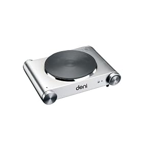 Deni 16310 Stainless-Steel 1500-Watt Tabletop Single Burner by Deni
