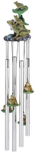 Wind Chime Round Top Frogs Hanging Garden Porch Decoration Windchime