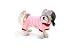 Anima Pink Fleece Pajama Sweater with Red Trim, Medium
