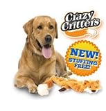 Crazy Critters Stuffing Free Dog Toy- Fox