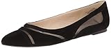 UPC 634859002979 product image for Nine West Women's Saxton Suede Ballet Flat,Black/Black,5 M US | upcitemdb.com