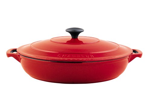 Chasseur Cast Iron 30cm, 3.0ltr Chilli Red Serving Casserole