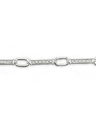14k White Gold 0.25 Ctw Interchanging Diamond Bracelet
