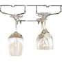 2 Channel Oversize Stemware Rack - Chrome