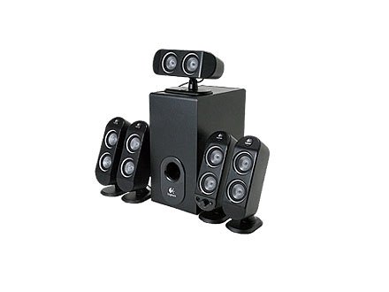 Logitech X-530 PC Multimedia Home Theatre Speaker System - 70 Watt (Total) (5.1)