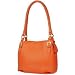 Fontanelli Orange Stiched Soft Leather Handbag