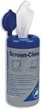 Af Screen-Clene Wipes Moist Anti-Static Non-Flammable Alcohol-Free Tub Of 100...