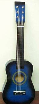 Childrens Toyshop  Musical Instruments : Children's Blue Acoustic Guitar Youth Beginner Kids