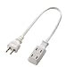 ELECOM 持ち運び用モバイルタップ 2P2口 0.3m T-M303