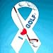 Car Magnet I Love Golf Car Ribbon Sports Magnet Description: 4x 8