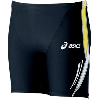 アシックス 陸上・トラック＆フィールド ユニセックス ミドルタイツ XT7191 ブラック/Yイエロー
