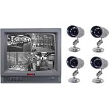 Search : Mace 17" 4 Channel Quad Observation System w/4 Cameras (Black & White)