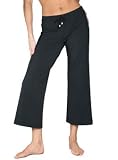 Relaxed fit drawstring capris
