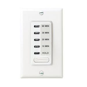 Intermatic EI210W Electronic Auto-Off Timer 10 20 30 60 Minutes, White by 