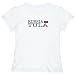 T-Shirt Woman White Elegant Flag 