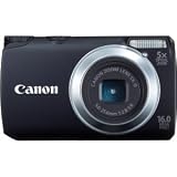 Canon PowerShot A3300 IS 16 Megapixel Compact Camera - Black. POWERSHOT A3300 IS BLACK 16MP 5X OPT ZOOM 3IN LCD 720P HD VIDEO CAMERA. 3' LCD - 5x Optical Zoom - Optical (IS) - 4608 x 3456 Image - 1280 x 720 Video - QuickTime MOV - PictBridge