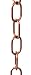 New Traditional Copper Rain Chain Single Loop - 8 Ft