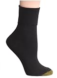 Gold Toe Women's Anklets Plus Turn Cuff Sock, 3-Pack, size 10-12