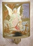 Angel at the Bridge Colored Lithophane Night Light