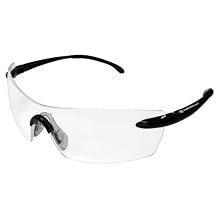 Kimberly Clark Jackson Safety 23006 Smith & Wesson Caliber Clear Anti Fog Lens Safety Eyewear with Black Frame (Case of 12)