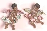 Cherub Wall Plaque Pair