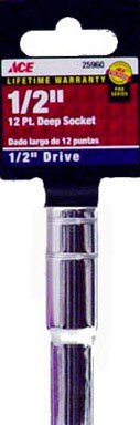 Ace 1/2 Drive 6 Point Deepwell Socket (25960)