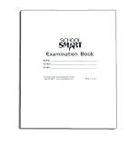 School Smart Ruled Examination Blue Books with Margin - 7 in x 8 1/2 in - Pack of 50, 16 Page Books
