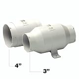 Sporting Goods : Detmar Water-Resistant 3' In-Line Blower - 170 cfm open flow. 8'L x 4-3/4'H.