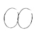 Oversized Silver Plated Hoop Earrings