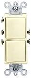 Leviton R11-5634-I Two Single-pole Switches