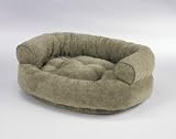 Bowser DOUBLE Donut Bed-Paisley Taupe Microvelvet-Extra Large