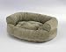 Bowser DOUBLE Donut Bed-Paisley Taupe Microvelvet-Extra Large