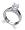 Tarnish Free Rhodium Plated Sterling Silver Band Clear Brilliant Cut Cubic Zirconia Ring Size 5