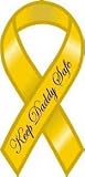 Keep Daddy Safe Yellow Ribbon Magnet
