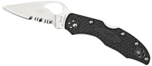 Spyderco byrd Meadowlark2 Black FRN ComboEdge Knife Spyderco byrd Meadowlark2 Black FRN ComboEdge Knife