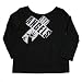 LOST CITY ANGELS - Cross - Black Girls Boatneck Sweatshirt