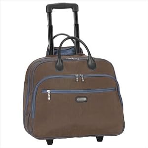Buy Baggallini Rolling Tote Bagg in Mushroom Caspian Blue RTC369MUCA by Baggallini