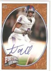 2008 Upper Deck Heroes Autographs Bronze #110 Aqib Talib/50 - Tampa Bay Buccaneers (RC - Rookie Card Parallel - Autographed Card - Serial #d)(Football Cards)