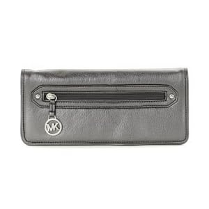 Buy Ladies Gunmetal Leather Clutch Wristlet Wallet: Gunmetal Clutch by Michael Kors
