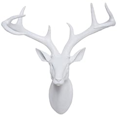 Kare 31066 Deko Kopf Deer 0.45 x 0.4 x 0.2 m Polyresin, wei�