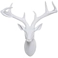 Kare 31066 Deko Kopf Deer 0.45 x 0.4 x 0.2 m Polyresin, wei�