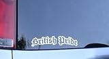 British Pride Vinyl Sticker - White